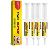 GNAUMORE Gel Anti-Cafards Professionnel,Produit pour Blattes De Qualité Professionnelle,Facile à Utiliser,Convient pour Les Cafards,10G*4PC