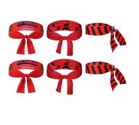 GNAUMORE Lot de 6 bandeaux de fête ninja pour fête d'anniversaire, karaté, décoration d'anniversaire ninja pour karaté, Noël, fête d'anniversaire