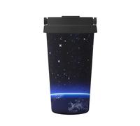 Gnbmvcc Blue Constellation Galaxy - Tasse à café isotherme avec couvercle anti-fuite - Tasse à café de voyage en acier inoxydable