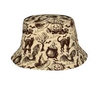 Gnbmvcc Chapeau de sorcière, chapeau bob, chapeau de soleil à large bord, chapeau de plage, chapeau de plage d'été pour hommes et femmes, pêche, randonnée, vacances Noir