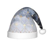 Gnbmvcc Chapeaux de Noël hexagonaux bleus et diamants pour enfants et jeunes, chapeaux de vacances, fêtes du Nouvel An