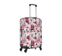 Gnbmvcc Cityscape Paris Tour Eiffel France Voyage d'affaires Valise Sac convient pour les valises de 45,7 à 81,3 cm., blanc, L