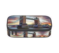 Gnbmvcc Historic Old Tower Bridge London Multifonctionnel Papeterie Sac de Rangement Peut stocker Papeterie, Cosmétique, Fournitures de Bureau