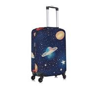 Gnbmvcc La valise Starry Sky Universe Space Travel Business Travel est adaptée aux valises de 45,7 à 81,3 cm., blanc, L