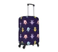 Gnbmvcc Le sac de voyage en forme de monstre coloré est adapté pour les valises de 45,7 à 81,3 cm., blanc, L