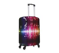 Gnbmvcc Le sac de voyage en forme de note de musique convient aux valises de 45,7 à 81,3 cm., blanc, L