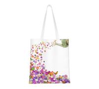 Gnbmvcc Papillons Narcisse Fleurs 38,1 x 40,6 cm Sac de courses réutilisable, Sac à main en toile, Sac de protection de l'environnement