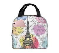 Gnbmvcc Sac à bento isotherme pour le travail et le travail - Tour Eiffel - Pour adulte