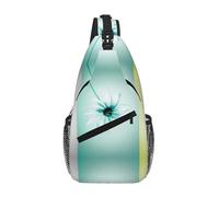 Gnbmvcc Sac de poitrine avec cadre en forme de marguerite pour homme, sac à bandoulière résistant à l'eau, pour coureur, randonnée, cyclisme, voyage