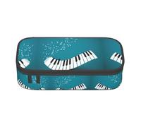 Gnbmvcc Sac de rangement multifonction pour clés de piano Vert et blanc Peut stocker des articles de papeterie, des cosmétiques, des fournitures de bureau.