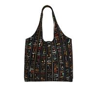 Gnbmvcc Sac en toile à une épaule sur le thème de la tribu exotique, sac à main coloré respectueux de l'environnement peut être réutilisé, super durable et lavable.