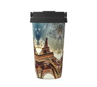 Gnbmvcc Tasse de voyage en acier inoxydable pour 4 voitures avec couvercle anti-fuite