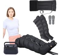 GNbow 6 Cavité Masseur ÉLectrique Compression d'air, Appareil Drainage Lymphatique, Massage Lymphatique Drainant Jambes, Massage Mollet, Favorise la Circulation Sanguine