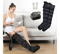 GNbow 6 Cavité Masseur ÉLectrique Compression d'air, Circulation des Pieds Et des Mollets, Le Soulagement De La Douleur Et La Relaxation, Bottes Pressothérapie Drainage Lymphatique