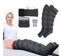 GNbow Appareil De Massage À Compression d'air pour Jambes, Drainage Lymphatique Jambes, Masseur électrique de Compression d'air pour Jambe/Bras/Taille (6 Chambres)