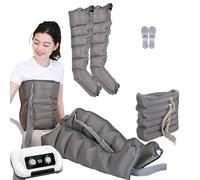 GNbow Appareil de Pressothérapie pour Tout Le Corps, Masseur électrique de Compression d'air pour Pieds et Mollets par Ondes de Pression pour Drainage lymphatique pour Soulager la Fatigue