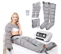 GNbow Appareil de Pressothérapie pour Tout Le Corps, Masseur électrique de Compression d'air pour Pieds et Mollets par Ondes de Pression pour Drainage lymphatique pour Soulager la Fatigue