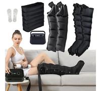GNbow Compression d'air Électrique À 6 Cavités, Pressothérapie Jambe Masseur Bottes De Compression Machine Favoriser La Circulation Sanguine Soulager La Fatigue De La Douleur