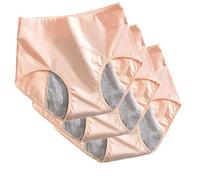 GNbow Culotte D'incontinence Urinaire Lavable avec Zone Absorbante Anti-Fuite pour Femmes Culotte Menstruelle Femmes sous-Vêtements Coton sous-vêtements Slip, Confortable, 3 Pièces