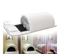 GNbow DôMe De Sauna Infrarouge Lointain,Capsule De Sauna Personnelle à Couverture ComplèTe à 360 DegréS avec Oreiller, Température de la Cabine réglable de 25 à 90 °C