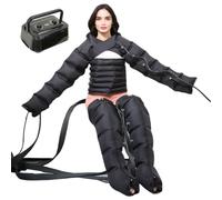 GNbow Masseur De Compression d'air Électrique À 6 Cavités, Appareil Circulation Sanguine Jambes, Massage Lymphatique Drainant Jambes, Le Soulagement De La Douleur et La Relaxation
