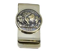 GNbow Pinces à Billets Pince À Billets en Métal en Laiton Yak Coin Moneyclip, Pinces À Billets Rétro for l'argent Liquide, Portefeuille À Pince À Billets for Hommes