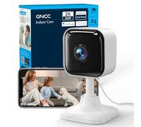 GNCC 2K 3MP Camera Interieur Maison 2.4G/5GHz WiFi, Mini Camera Surveillance WiFi Interieur pour Bébé/Chien/Chat/Animaux, Vision Nocturne Infrarouge, Détection IA, Audio Bidirectionnel, Alexa