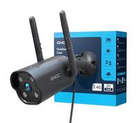GNCC 2K Caméra Surveillance WiFi Extérieure, Caméra IP Exterieur WiFi, Vision Nocturne, Détection de Personne AI, Suivi Intelligent, Étanche IP65, Audio Bidirectionnel,Sirène