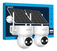 GNCC 2PCS Camera Surveillance WiFi Exterieure sans Fil Solaire