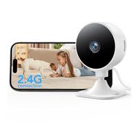 GNCC Caméra de sécurité intérieure,1080p,Wi-FI 2,4 GHz