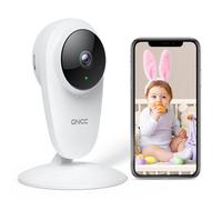 GNCC Caméra Surveillance Intérieure 3MP, 2K Moniteur Vidéo pour Bébé, Audio Bidirectionnel, Compatible Alexa
