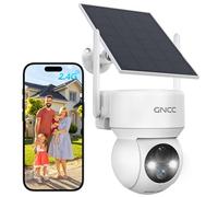 GNCC Camera Surveillance WiFi Exterieure sans Fil Batterie-Panneau Solaire