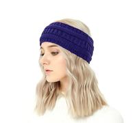 GNEGNI LIFE Bandeau tricoté pour femme - Large cache-oreilles en tricot - Bandeau souple texturé pour le yoga, le ski, la randonnée