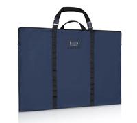 GNEGNI LIFE Porte-documents d'artiste A1 - 61 x 91,4 cm - Avec bandoulière et poignée de transport - Imperméable - Pour œuvres d'art, croquis, dessins, peintures, affiches, photographie, Marine, Sac à