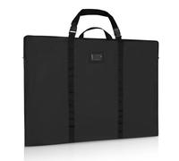 GNEGNI LIFE Porte-documents d'artiste A1 - 61 x 91,4 cm - Avec bandoulière et poignée de transport - Imperméable - Pour œuvres d'art, croquis, dessins, peintures, affiches, photographie, Noir , Sac à