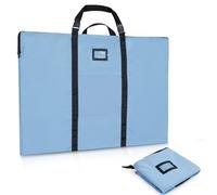 GNEGNI LIFE Porte-documents d'artiste A1 - 61 x 91,4 cm - Avec bandoulière et poignée de transport - Imperméable - Pour œuvres d'art, croquis, dessins, peintures, affiches, photographie, bleu, Sac à