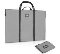 GNEGNI LIFE Porte-documents d'artiste A1 - 61 x 91,4 cm - Avec bandoulière et poignée de transport - Imperméable - Pour œuvres d'art, croquis, dessins, peintures, affiches, photographie, gris, Sac à