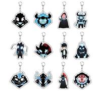 GNHG 12 Pièces Anime Solo Leveling Porte-clés,Solo Leveling Figurine Porte Clef,en Acrylique,Décor de Sac Accessoires,pour les Fans et les Amateurs d'anime