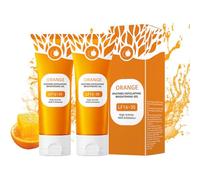 GNHG 2 pièces Gel exfoliant naturel, exfoliant doux, gentle exfoliating orange, gel exfoliant pour le visage, exfoliant pour le visage pour un nettoyage en profondeur, Gel gommant éclaircissant