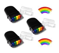 GNHG 3 Pièces Bâton de maquillage arc-en-ciel,parfaite et maquillage pride,pour Adultes Et Enfants- Pride LGBT Grimage Carnaval Halloween(A)
