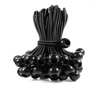 GNHG 30tendeurs élastiques avec Boule - Tendeur de bâche, Sandow élastique, Corde élastique avec Boule en Plastique pour bâches, tentes et tarps.