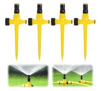 GNHG 4 Pièces Arroseur Jardin,Arrosage Automatique pour Jardin,Arroseur de Pelouse 360,Arroseur de Jardin Multifonction RéGlable,Arrosage Automatique Pelouse,Asperseur Arrosage