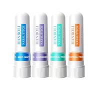 GNHG Nasal Stick 4 Pack, Soulagement Rapide d'un Nez Bouché, Améliore la Respiration et Stimule la Concentration, Fait Avec des Huiles Essentielles et du Menthol