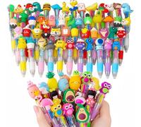 GNHG Pack de 30 Stylos 4 Couleurs pour Enfants pochette cadeau anniversaire enfant sachet anniversaire enfant Idéal pour Pochette Cadeau Anniversaire Enfant & Souvenirs