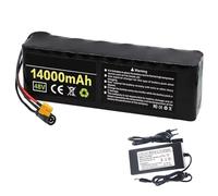 GNIUBBDB Batterie Lithium-ION 48 V 14 Ah pour Vélo Électrique avec Chargeur 54,6 V 2 A, 13S3P, BMS Intégré pour Moteur 250 W, 300 W, 350 W, 500 W XT60 Plug