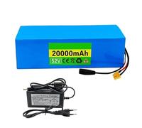 GNIUBBDB Batterie Lithium-ION 52 V 20 Ah pour vélo électrique avec Chargeur 58,8 V 2 A, 14S5P, BMS intégré pour Moteur 250 W, 300 W, 350 W, 500 W, 750 W, 1 000 W XT30 Plug