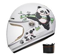 GNIUBBDB Casque de Moto pour Enfants, Intégral Casque de vélo avec Pare-Soleil et écharpe Amovible, Casque de Scooter pour garçons et Filles de 3 à 12 Ans F-1,46-52CM