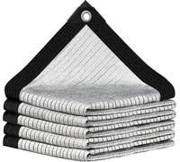 GNKBTOF 1.7 x 2.9 m Filet d'Ombrage Réfléchissant 90% Aluminet Voile de Protection Solaire avec Œillets pour Jardin, Voiture, Poulailler, Chenil, Extérieur, Pergola, Patio, Camping