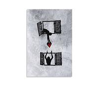 GNKIO Banksy Street Art Window (1) Poster décoratif sur toile pour salon, chambre à coucher 40 x 60 cm