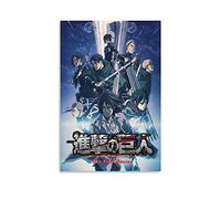 GNKIO Empire Interactive Poster sur toile Motif Attack on Titan 30 x 45 cm